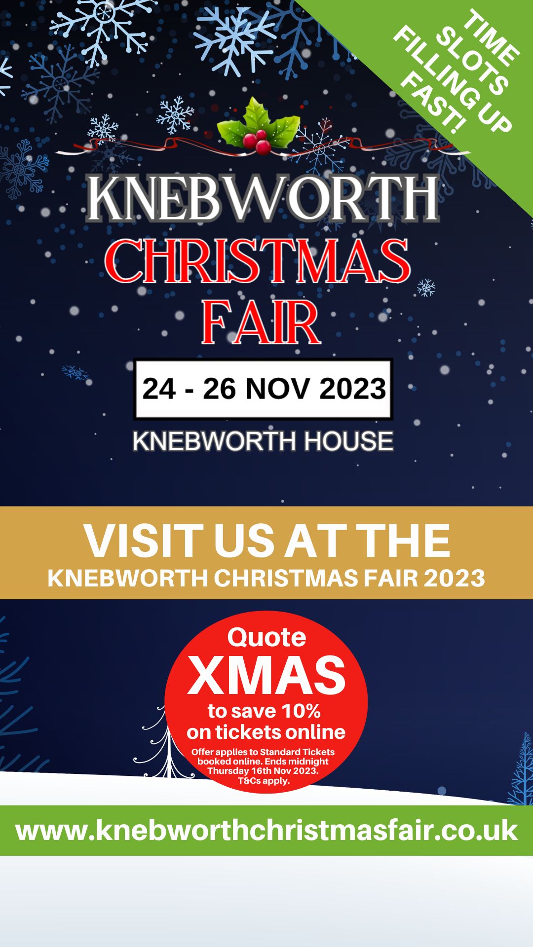 Exhibitor Artwork and Images to use on social media Knebworth Christmas Fair